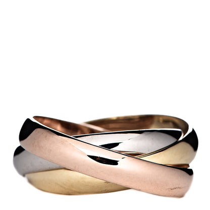 Cartier 18K Pink Yellow White Gold Classic Trinity Ring 52 6 3 of 4