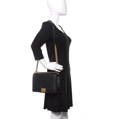 Chanel Caviar Quilted New Medium Boy Flap Black 2 of 10