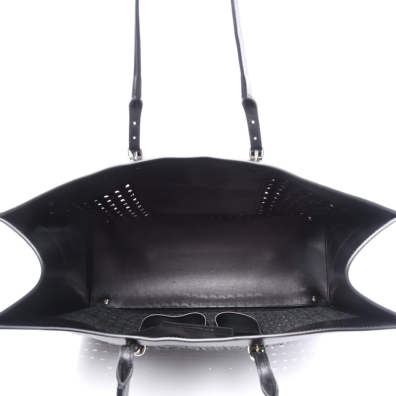 Balenciaga Veau Papier Woven A4 Tote Black 5 of 11