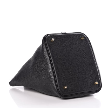 Hermes Taurillon Clemence Picotin Lock 22 MM Black 4 of 11