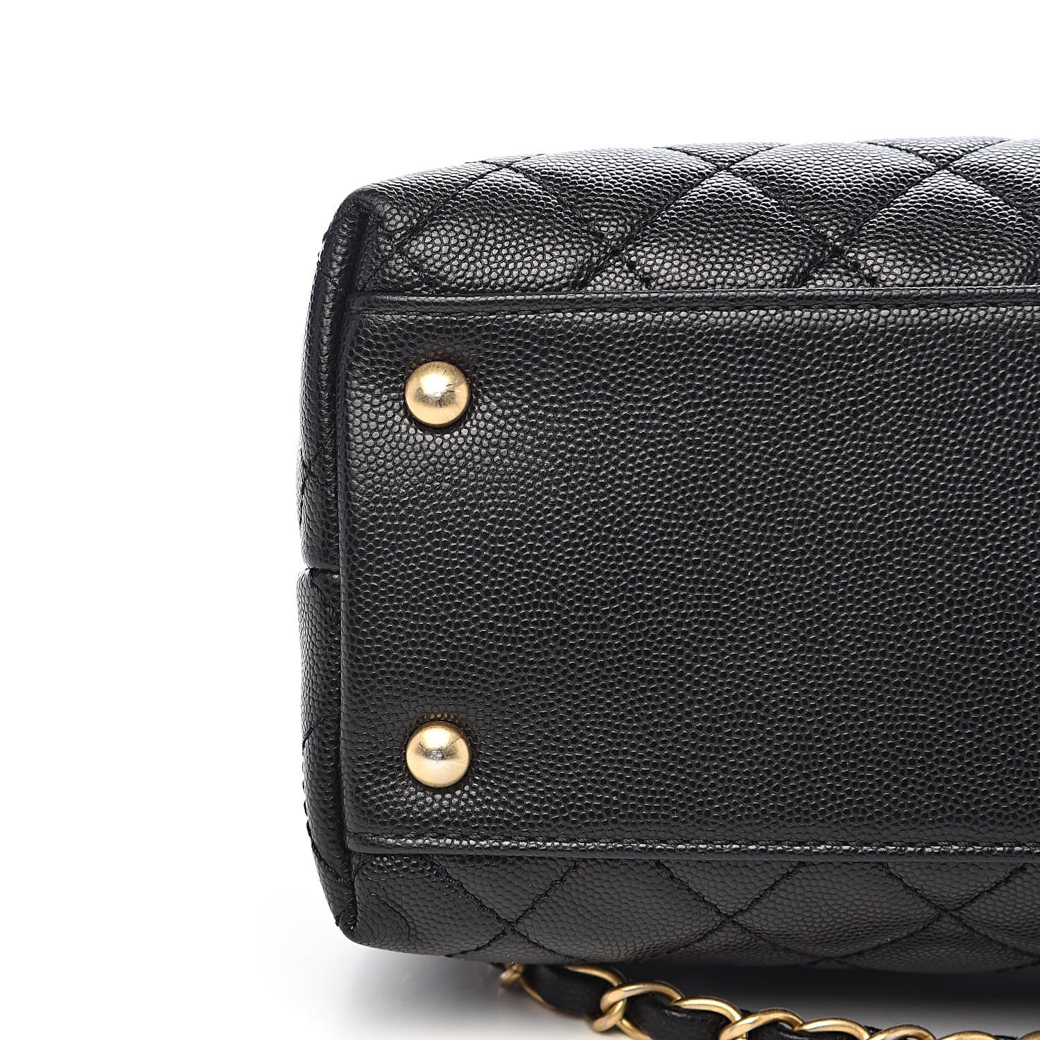 Chanel Caviar Quilted Medium Coco Handle Flap Black 10 of 13