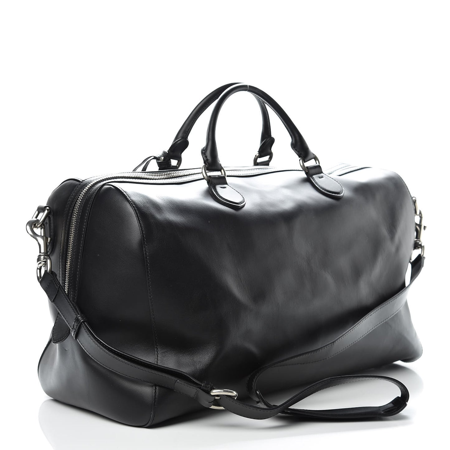 Calfskin GucciGhost Real Duffle Black Yellow