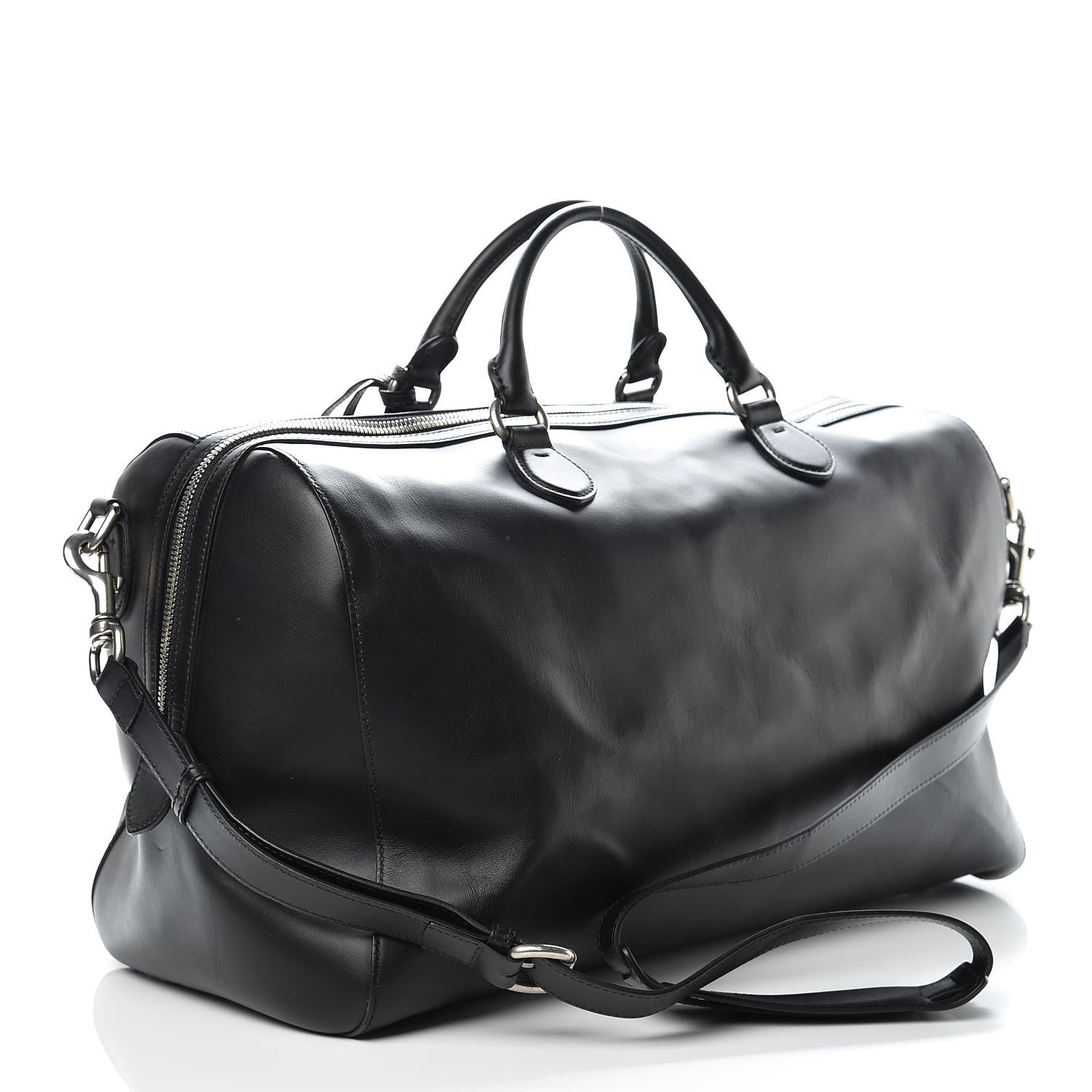 Gucci Calfskin GucciGhost Real Duffle Black Yellow 3 of 18
