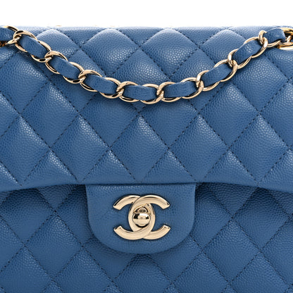 Chanel Caviar Quilted Small Double Flap Blue 8 of 10