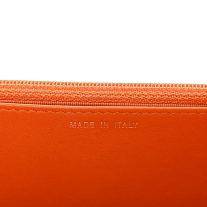 Chanel Snakeskin Wallet On Chain WOC Orange 8 of 14