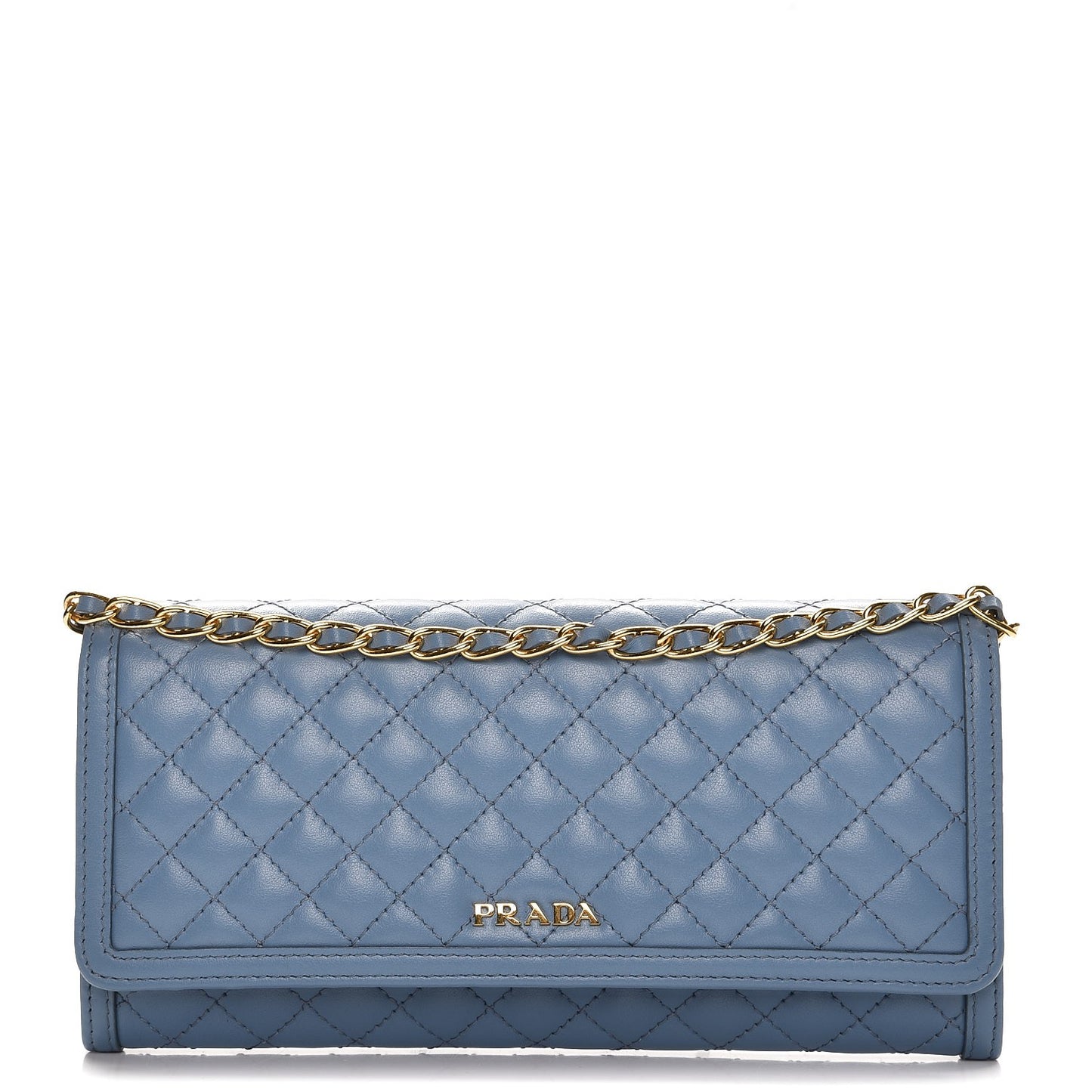 Soft Calf Quilted Chain Wallet Astrale