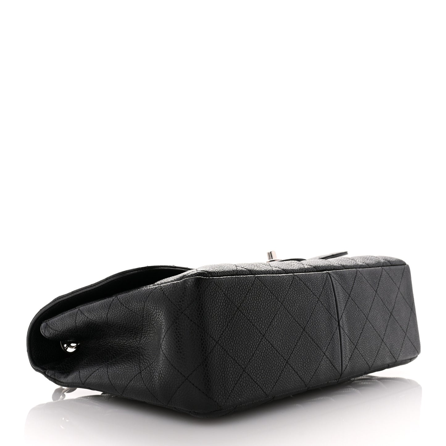 Caviar Quilted Jumbo Single Flap Black