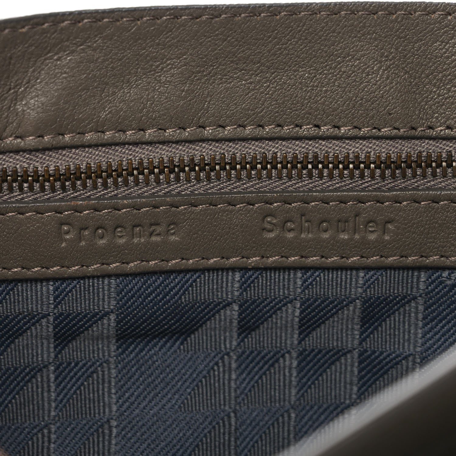 Proenza Schouler Lambskin PS1 Pochette Clutch Smoke 6 of 10
