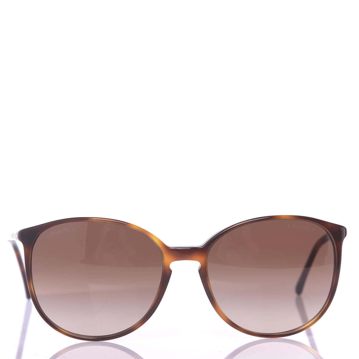 Chanel Acetate Round Sunglasses 5278 Tortoise 2 of 7
