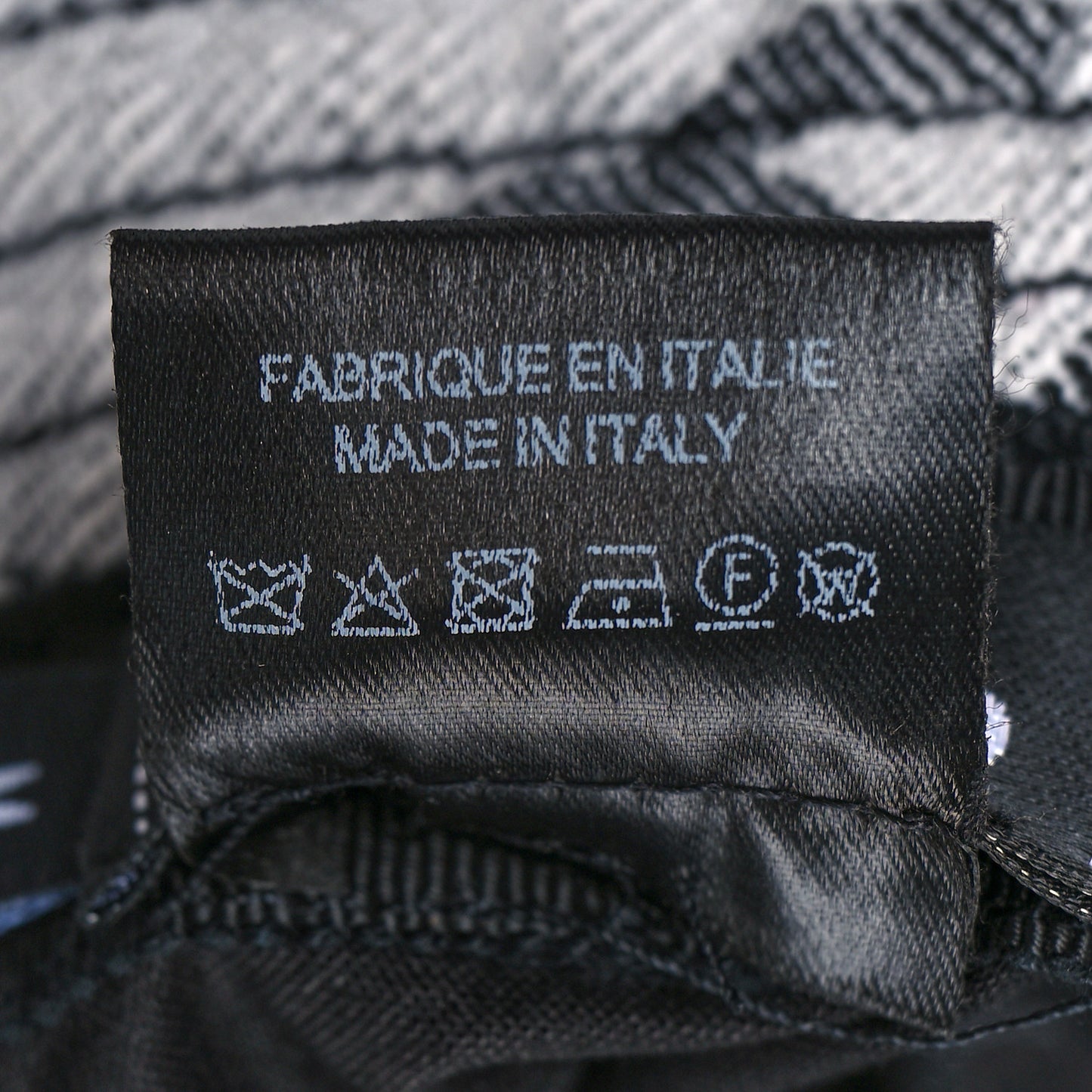 Denim CC Bucket Hat M White Black