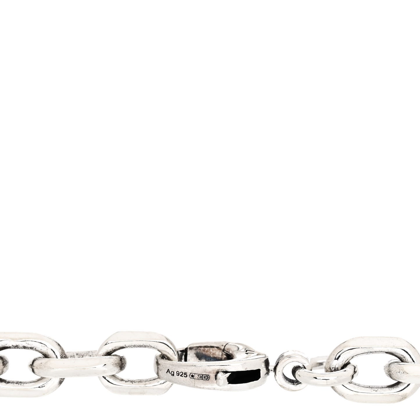 Sterling Silver Narrow Interlocking G Link Bracelet