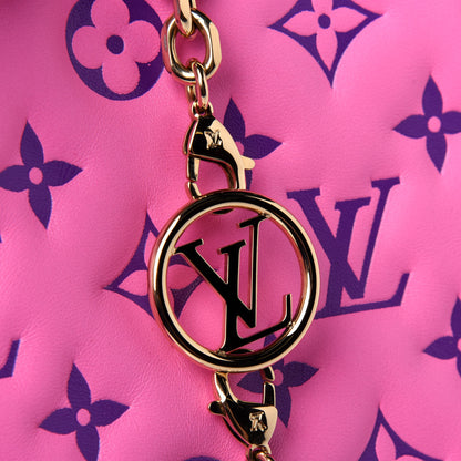 Louis Vuitton Lambskin Embossed Monogram Vuittamins Pochette Coussin Rose Violet 10 of 12