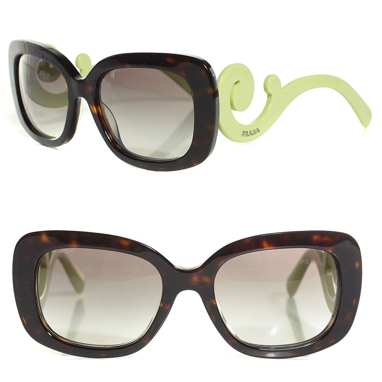 Acetate Baroque Sunglasses SPR 27O Tortoise Green