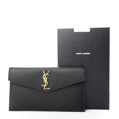 Saint Laurent Grain De Poudre Uptown Pouch Black 8 of 8