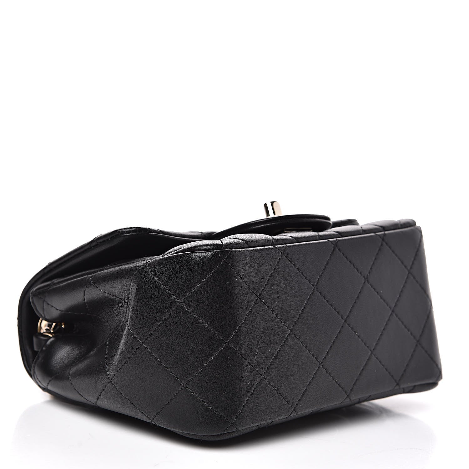 Chanel Lambskin Quilted Mini Square Flap Black 4 of 9