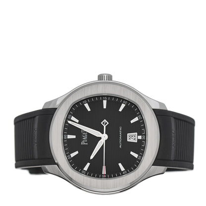 Piaget Stainless Steel Rubber 42mm Polo Date Automatic Watch Black 2 of 5