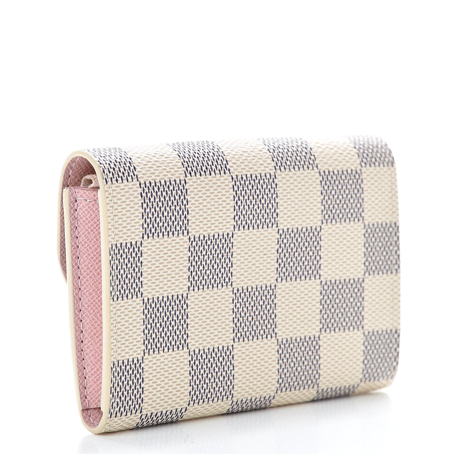 Louis Vuitton Damier Azur Rosalie Coin Purse Rose Ballerine 3 of 8