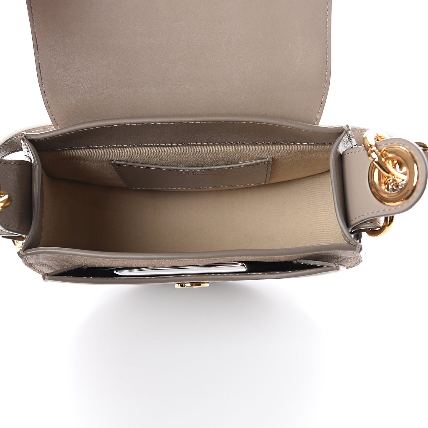 Calfskin Small Tess Bag Motty Grey