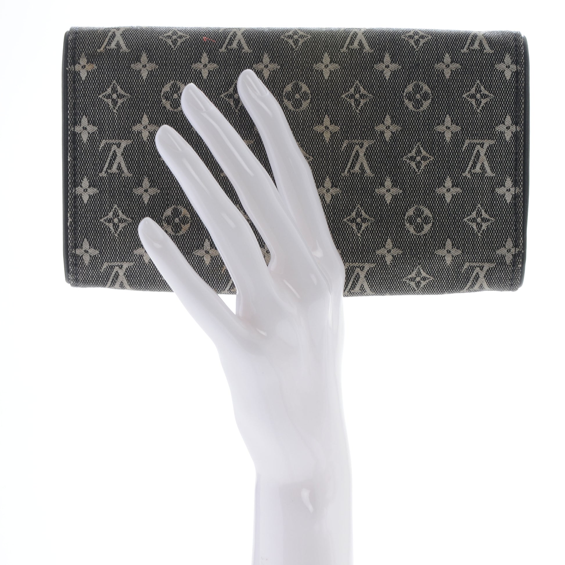 Louis Vuitton Mini Monogram Porte Tresor International Wallet Black 2 of 6
