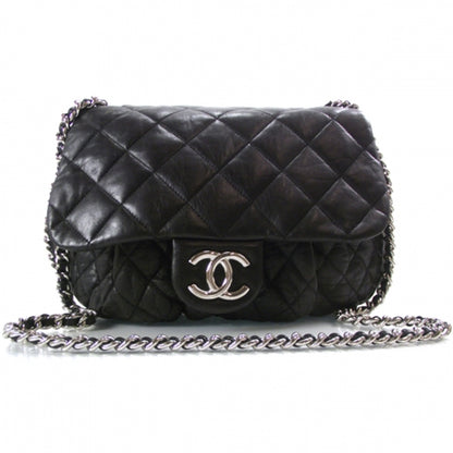 Chanel Lambskin Chain Around Large Messenger Bag Black 1 of 12