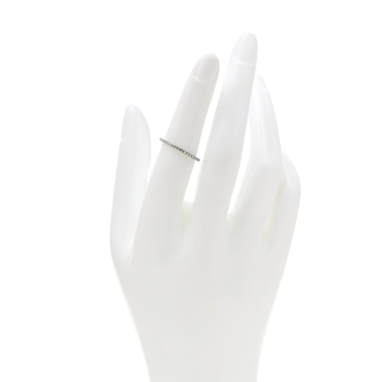 Platinum Diamond Metro Band Ring 52 6