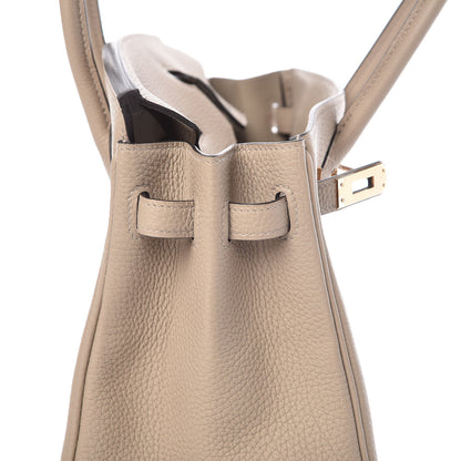 Hermes Togo Birkin 25 Gris Tourterelle 10 of 38
