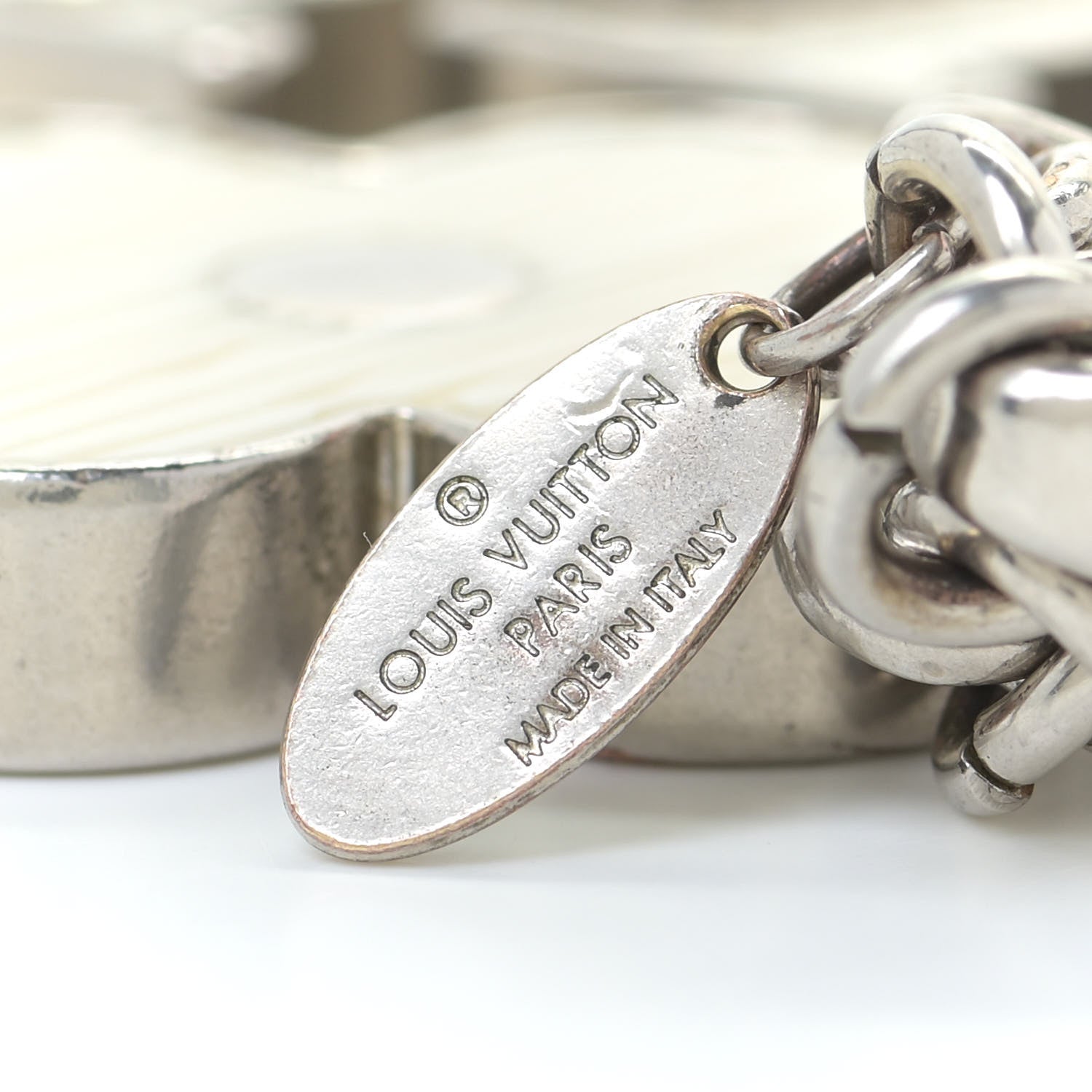 Louis Vuitton Fleur d Epi Bag Charm Ivory 3 of 16