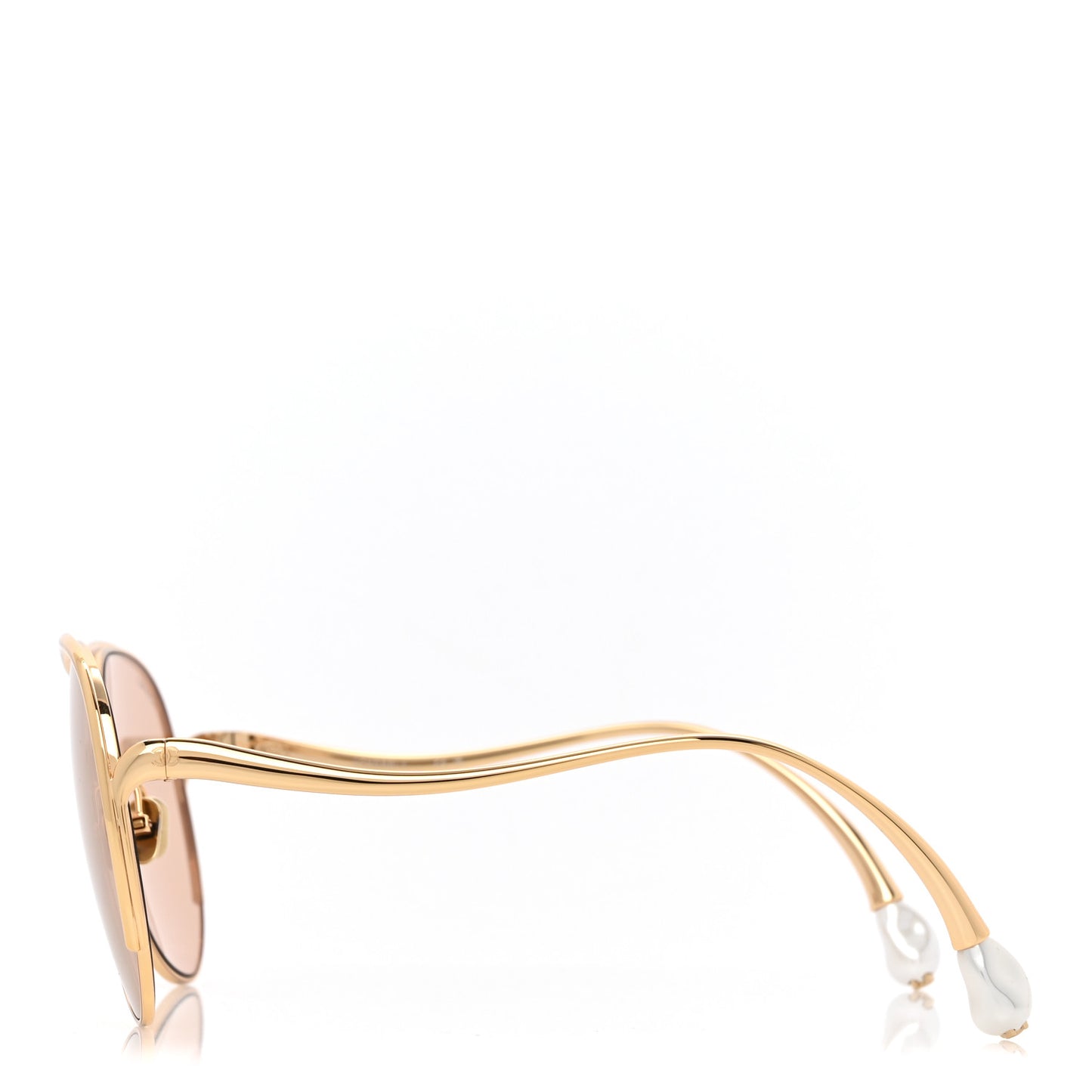 Metal Pearl Pilot Sunglasses 71790 Gold