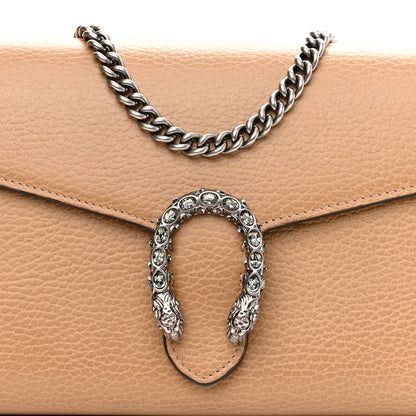 Gucci Dollar Calfskin Crystal Mini Dionysus Chain Wallet Natural Tan Black Diamond 7 of 11