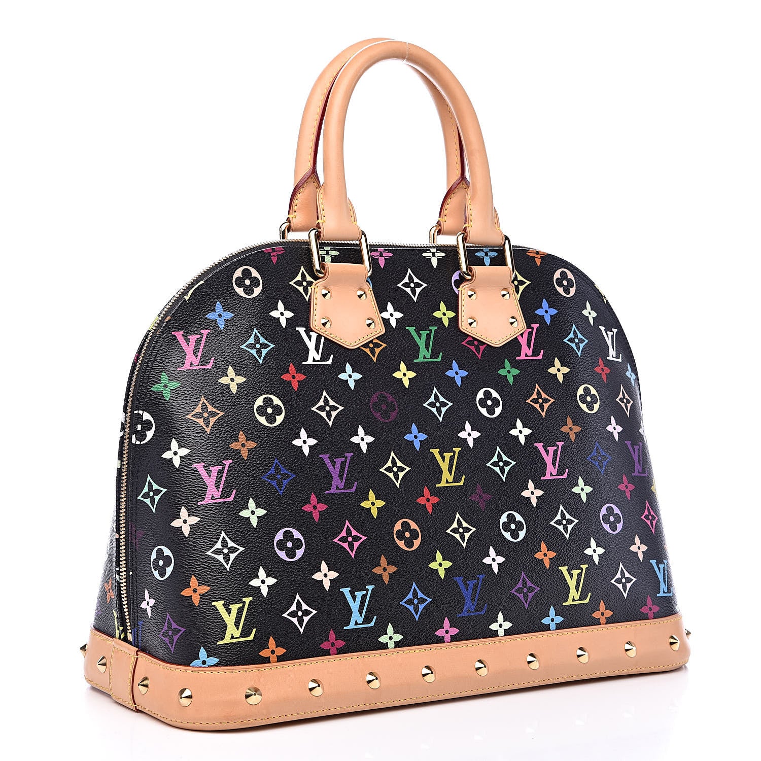 Louis Vuitton Monogram Multicolor Alma GM Black 3 of 14