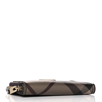 Burberry Smoked Check Zip Around Wallet Brown 4 of 8