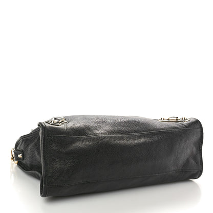 Balenciaga Chevre Gold Metallic Edge Hardware City Black 5 of 18