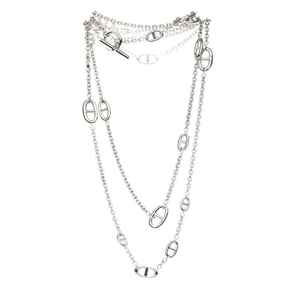 Hermes Sterling Silver Farandole Necklace 160 4 of 10