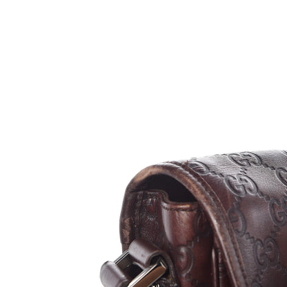 Gucci Guccissima Flap Messenger Bag Dark Brown 19 of 27