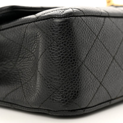Chanel Caviar Quilted Medium Double Flap Black 9 of 14