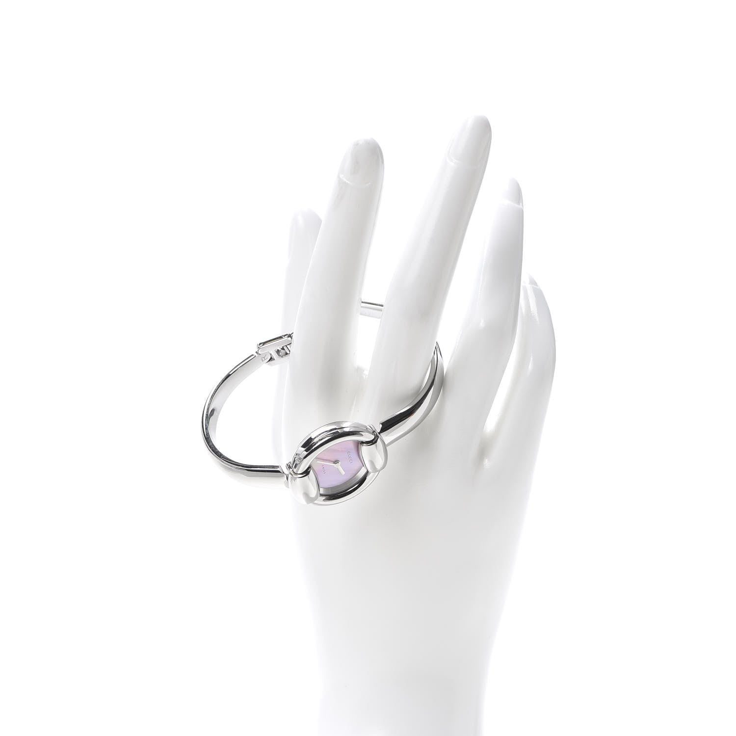 Gucci Stainless Steel Pink Mother of Pearl 25mm 1400L Quartz Watch 2 of 6