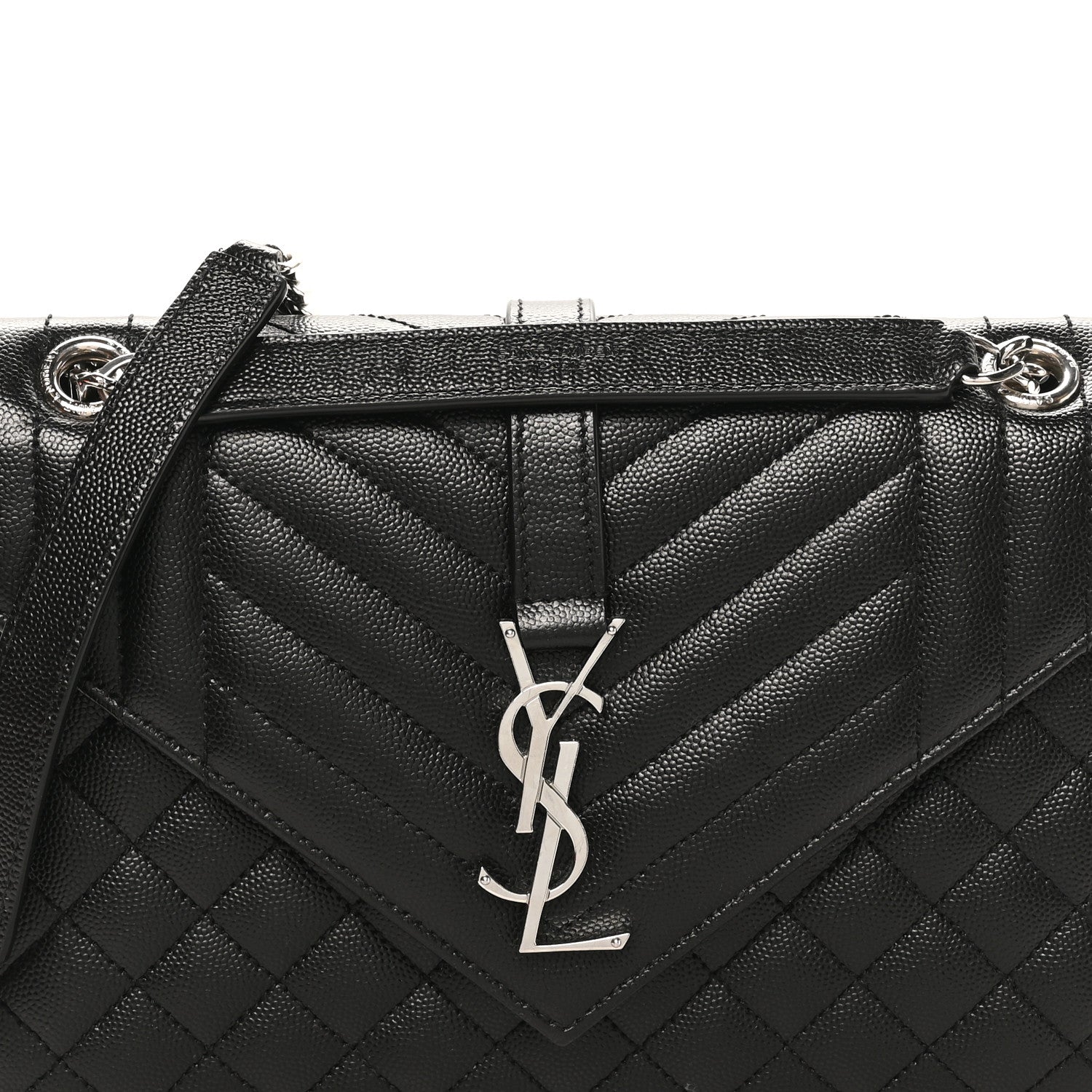 Saint Laurent Grain De Poudre Textured Mixed Matelasse Triquilt