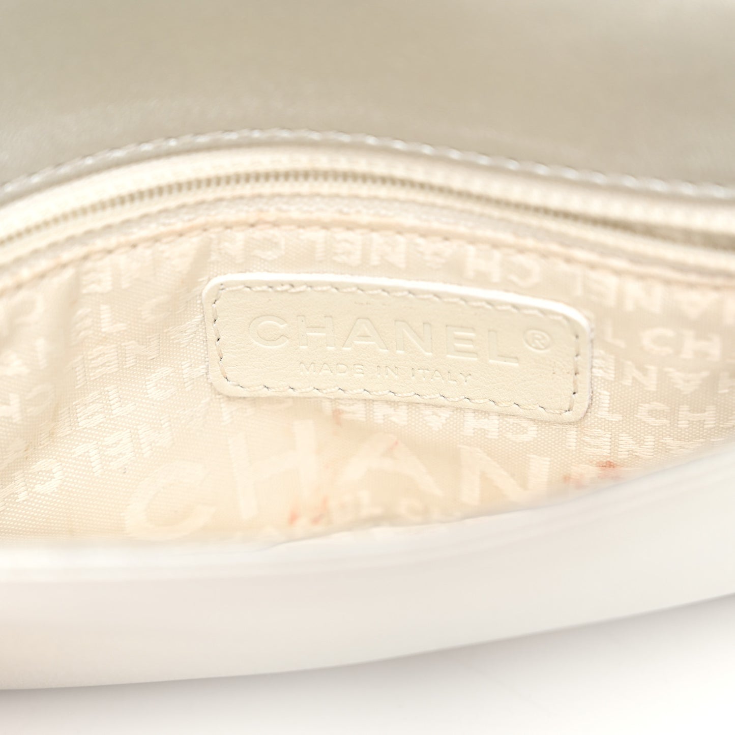 Metallic Lambskin Camellia Single Flap Silver