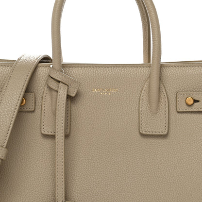 Saint Laurent Grained Calfskin Baby Supple Sac De Jour Sea Salt 8 of 12