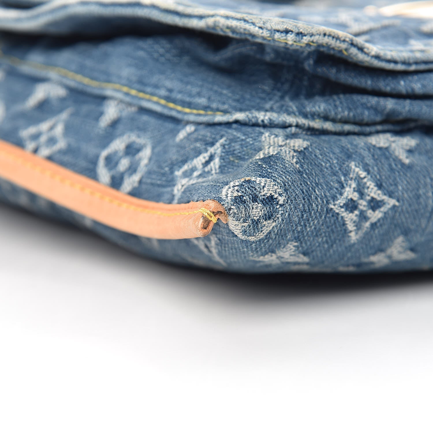 Louis Vuitton Monogram Denim Sac Plat Blue 11 of 12