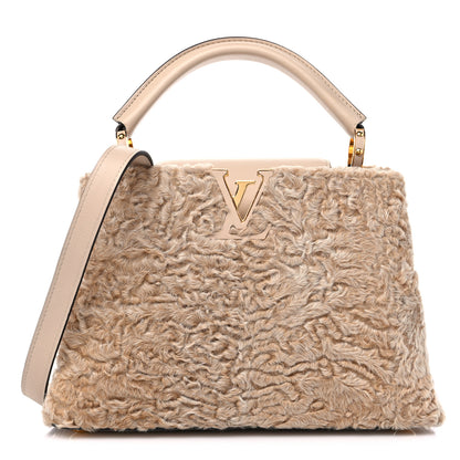 Louis Vuitton Astrakhan Capucines BB Dune 1 of 8