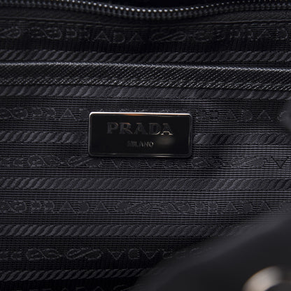Prada Tessuto Nylon Saffiano Medium Backpack Black 7 of 9