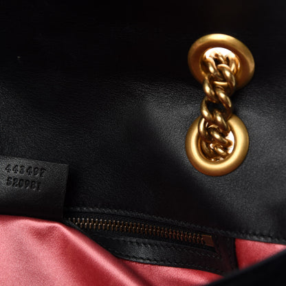 Gucci Velvet Matelasse Small GG Marmont Shoulder Bag Black 13 of 14
