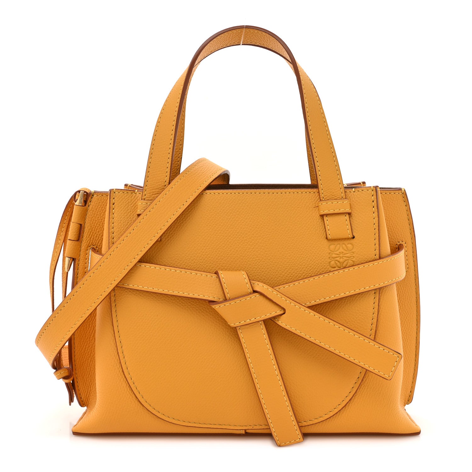 Loewe Calfskin Mini Gate Tote Mustard Yellow 1 of 15