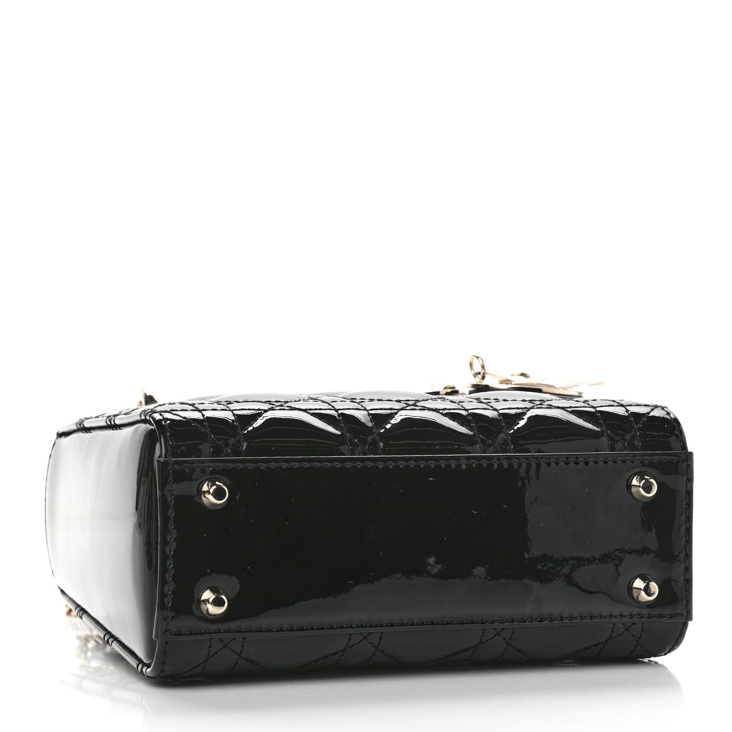 Christian Dior Patent Cannage Mini Lady Dior Black 3 of 10
