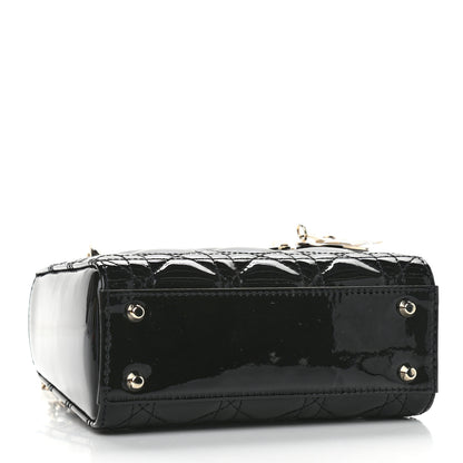 Christian Dior Patent Cannage Mini Lady Dior Black 3 of 10