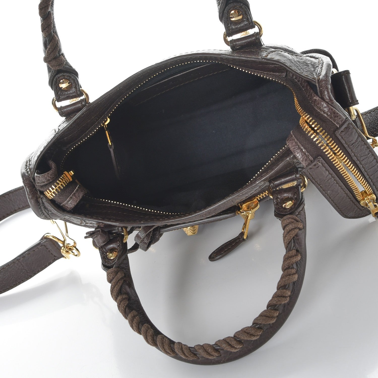 Balenciaga Agneau Giant 12 Gold Hardware Mini City Charbon 6 of 11