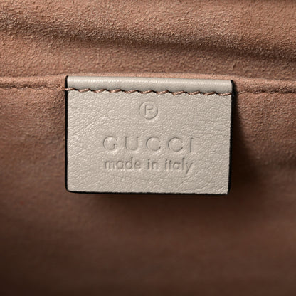 Gucci Wonka Grain Calfskin Small Diana Tote Bag Mystic White Orange Fluo 5 of 16