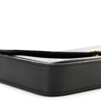 Louis Vuitton Empreinte Pochette Felicie Chain Wallet Black 8 of 11
