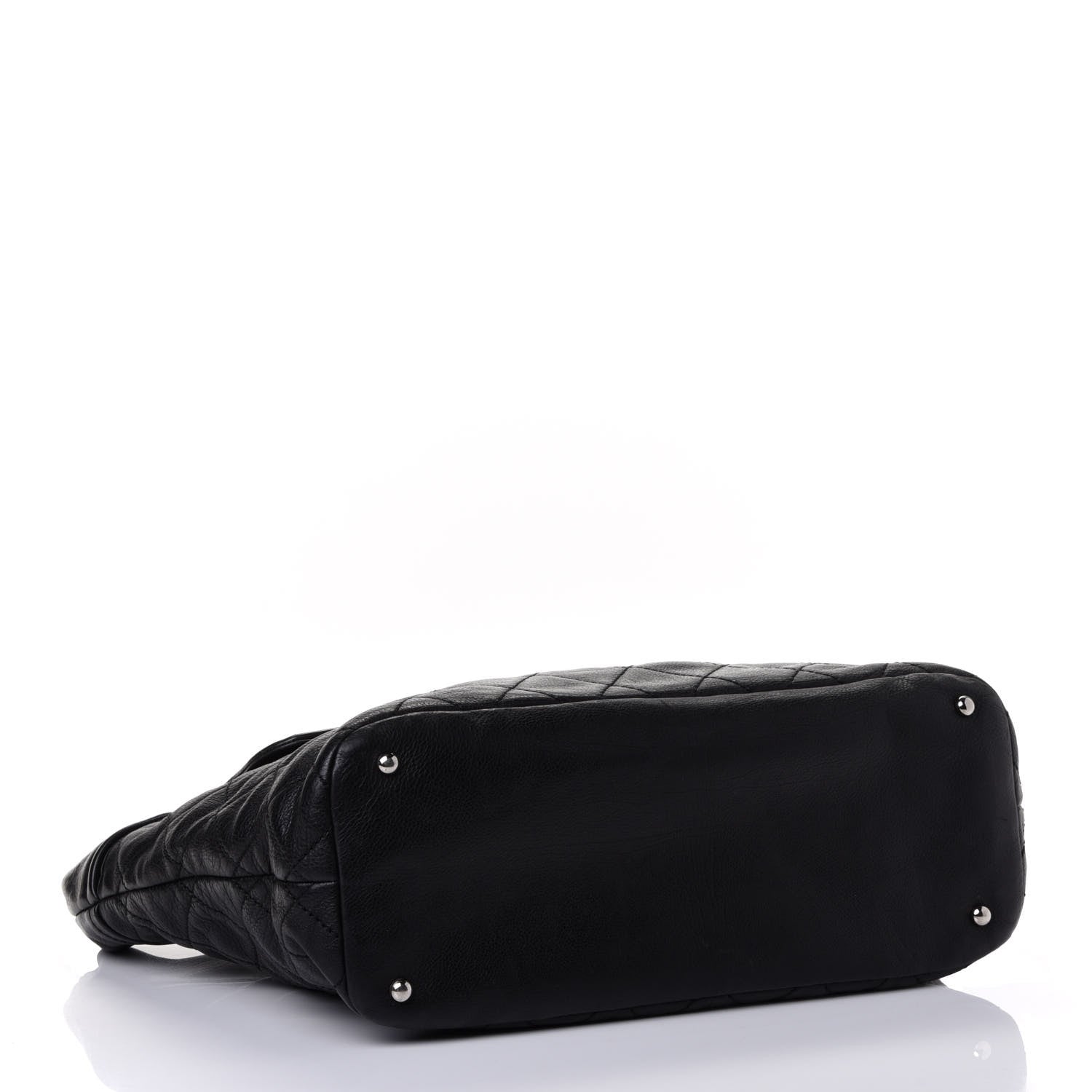Chanel Calfskin Large Front Flap Tote Black 3 of 4